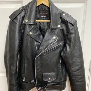 Leather Teknik Riding Essentials Motorcycle Jacket Size Small